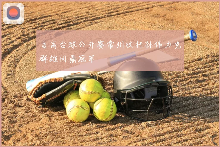 吉高台球公开赛常州收杆孙伟力克群雄问鼎冠军